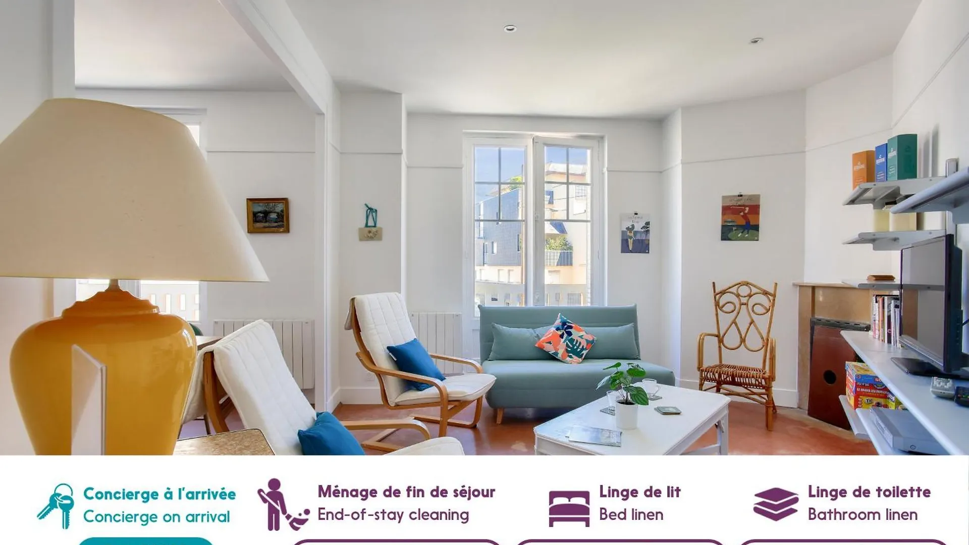 Apartman 400M De La Plage, Appart Pour 5 En Centre-Ville Dinard
